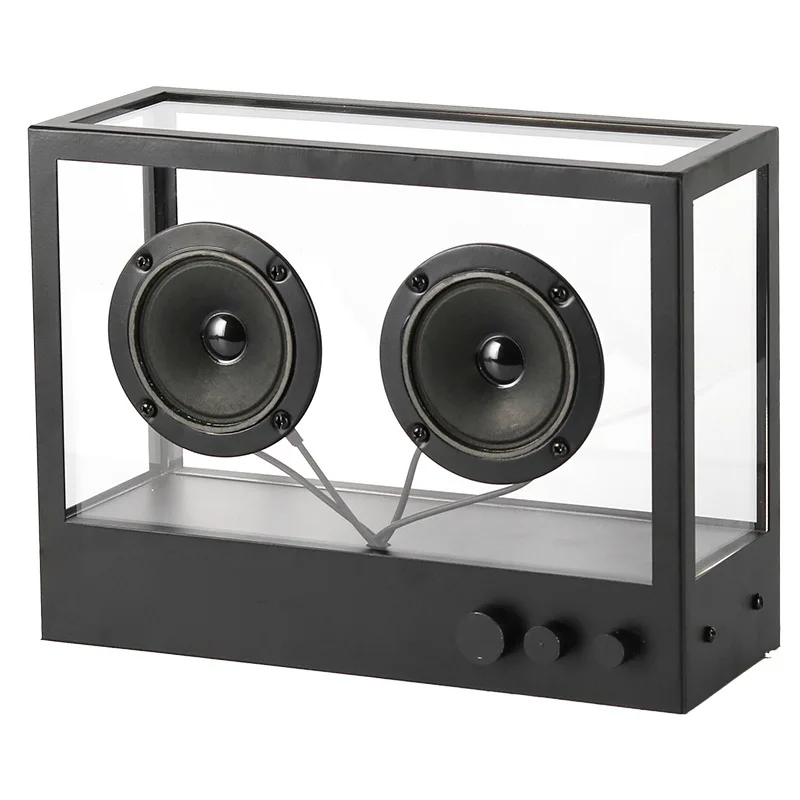 

Modern model room decoration creative transparent acrylic subwoofer audio speakers study desktop creative ornament