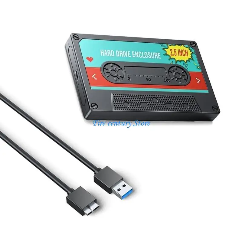 

J6PA 2.5'Inch USB C Внешнее корпус жесткого диска в случае USB Тип C 6 Гбит/с.