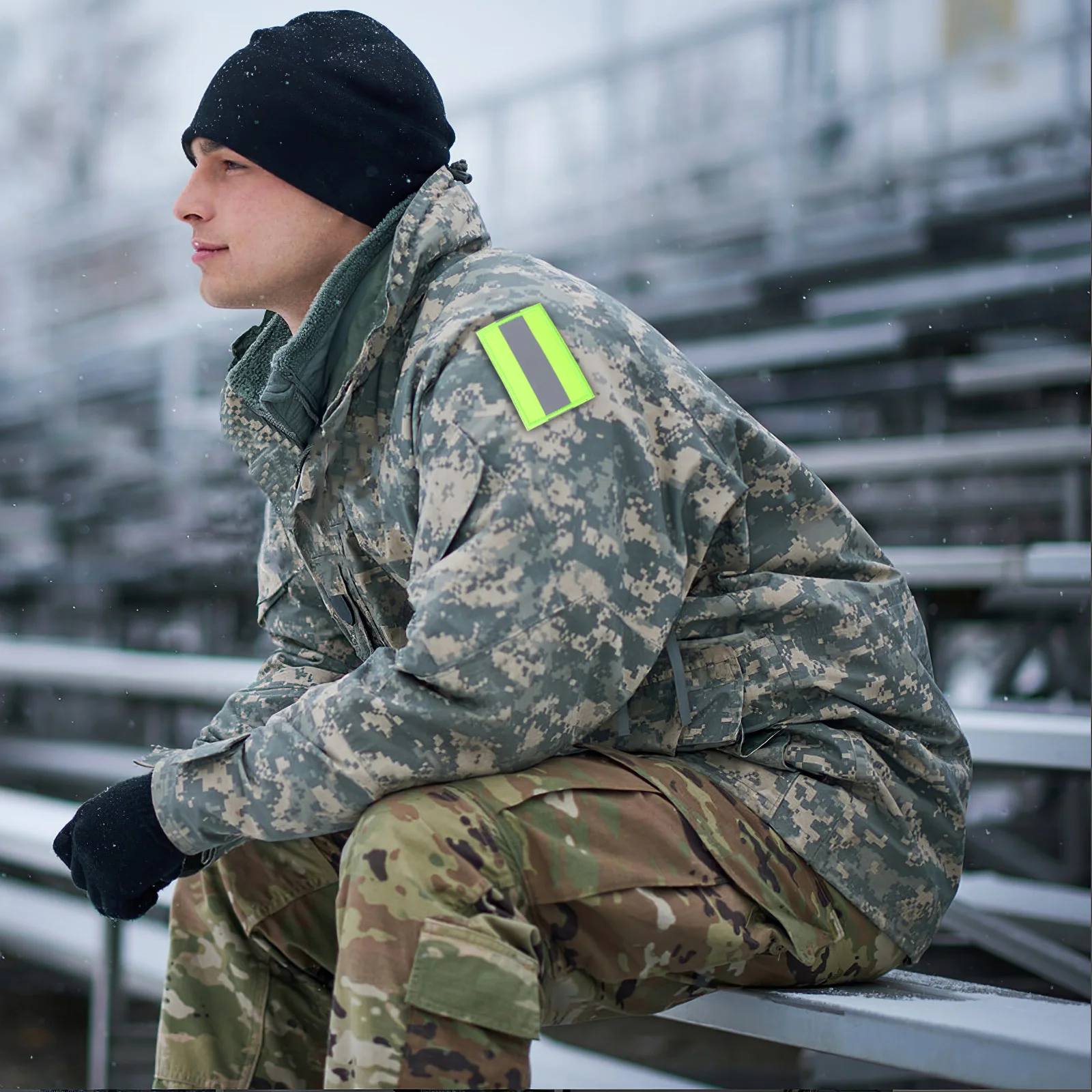 رقعة أمان عاكسة وضوح عالية شريط شريط ريترو للملابس والسترات والقبعات وحقائب الظهر والعتاد شارة سترة المشي لمسافات طويلة العمل