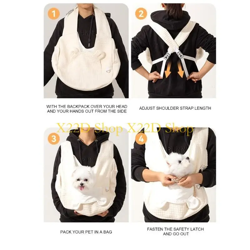 

X22D переноски для кошек Просторная сумка Дышащая сумка Портативная мягкая сумка через плечо