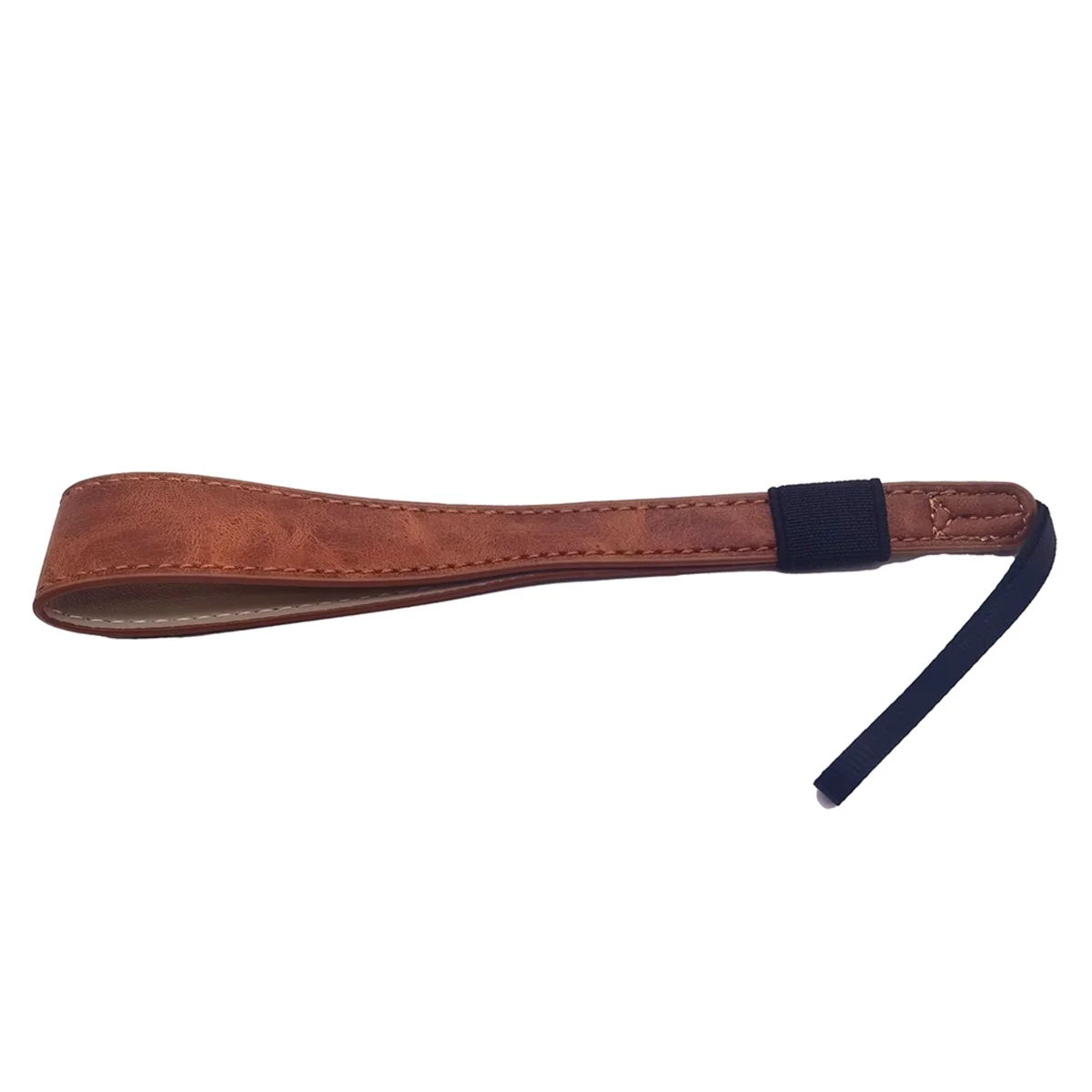 Correa de muñeca de cámara de cuero PU, correa de mano portátil, conveniente para llevar la cámara, marrón