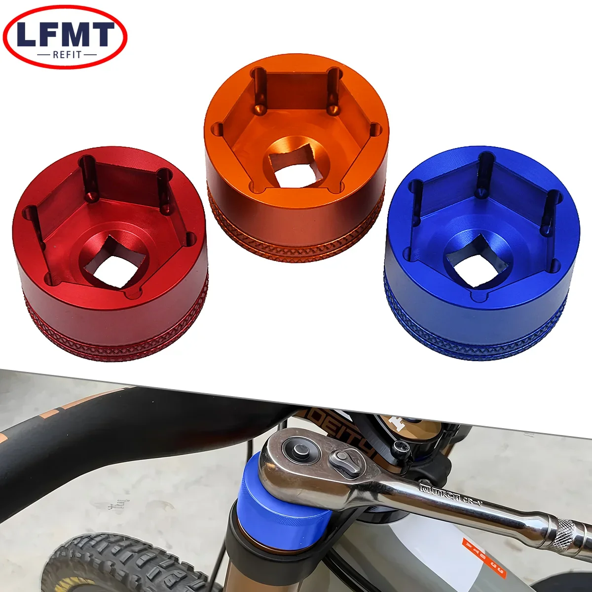 24MM 26MM 28MM 32MM Fork Top Cap Tool Bike Fork Socket Wrench For Fox Mountain Bike Rockshox Suntour Epicon X-Fusion Universal