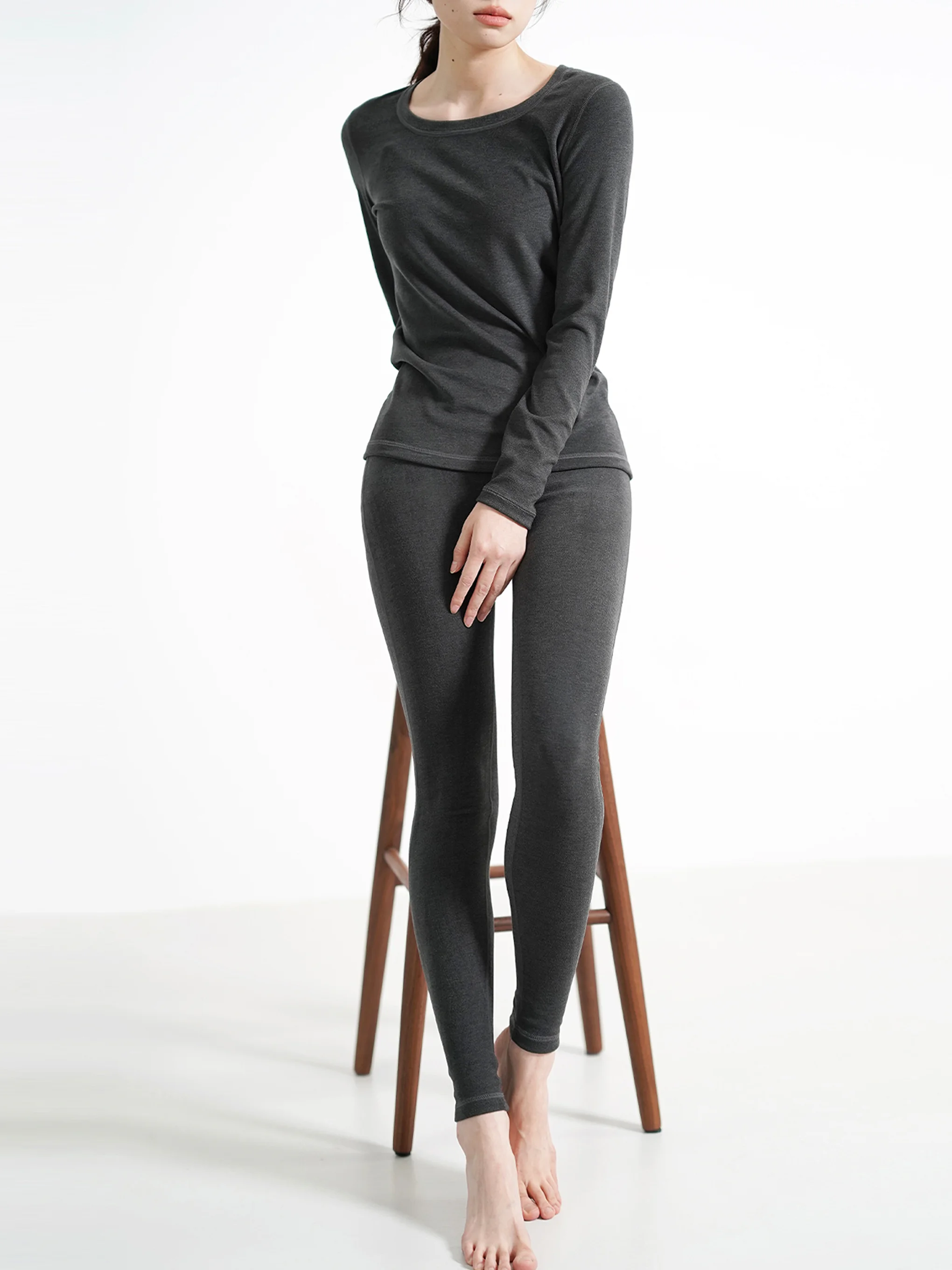 

Oserendipi Baby Skin Camere Set Protein oulder Large Collar Autumn Clothes Men Women Sle Long Sve Warm Knitted Swe...