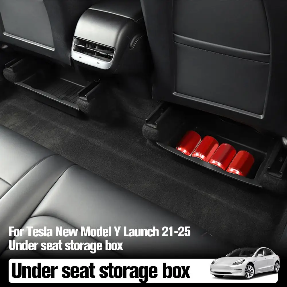 

Для Tesla New Launch 21-25 Juniper передние сиденья под ящиком сиденья TPE ящик для хранения P2R1