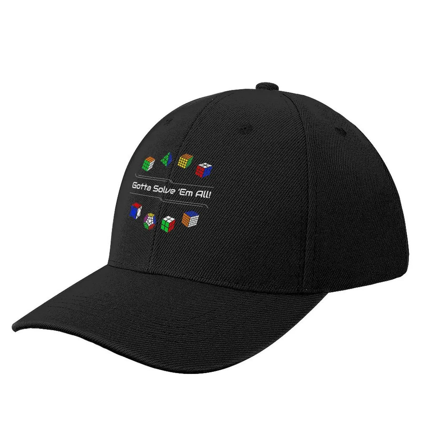 Gotta Solve 'Em All! Puzzles Baseball Cap Rugby Rave Mountaineering Military Tactical Cap Hats Man Women's