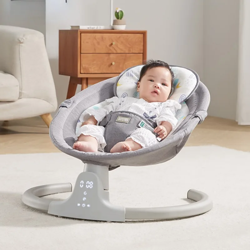 Bluetooth Music Electric Rocking Chair for Baby Bed, 5-speed Sway Baby Rocking Chairs, Remote Control Sleeping Baby Rockers