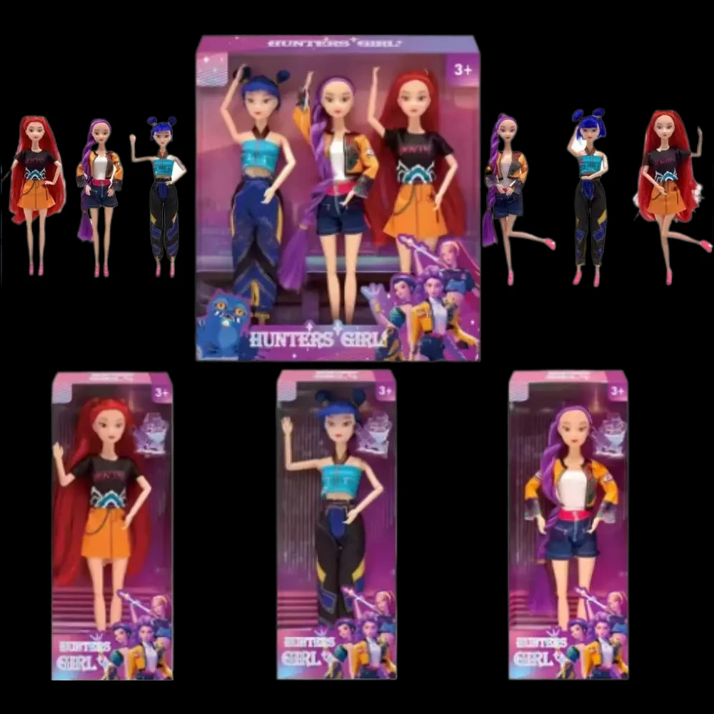 

@@ 2025 HOT NEW Anime KPop Demon Hunters Doll Vinyl Toy Rumi Mira zoi Character vinyl mask figurine Birthday Gift Fan Club Gifts