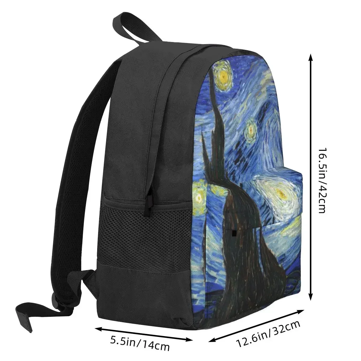 Mochilas de Van Gogh para niños y niñas, mochilas escolares de dibujos animados, mochila de viaje, bolso de hombro de gran capacidad