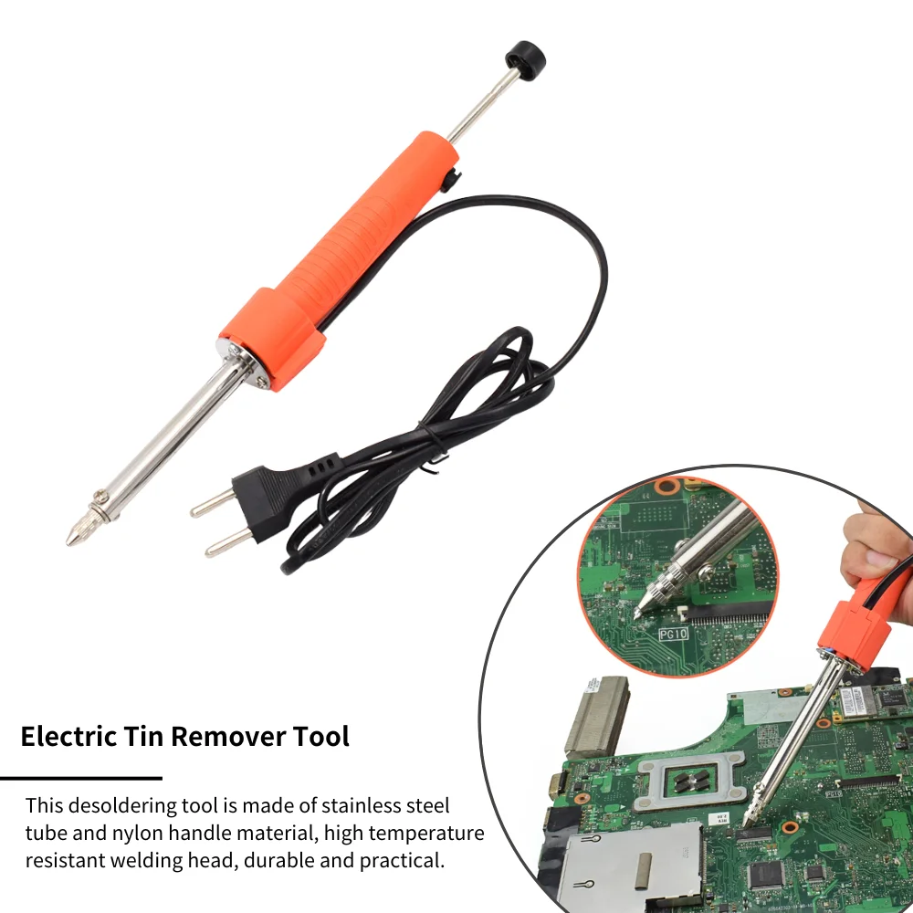 220V 30W Electric Soldering Sucker Vacuum Desoldering Pump Tin Remover Tool Cogfs Removal of Waste Tin