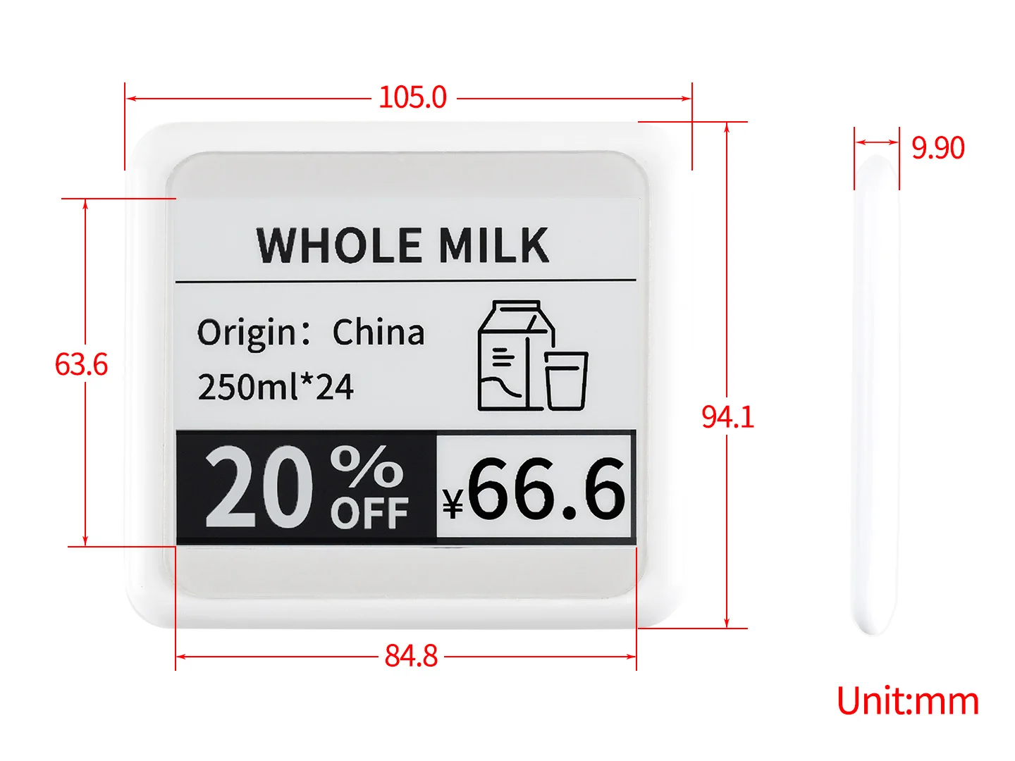 Waveshare 4.2 بوصة ورق إلكتروني سلبي يعمل بتقنية NFC بدون بطارية لاسلكية ونقل البيانات