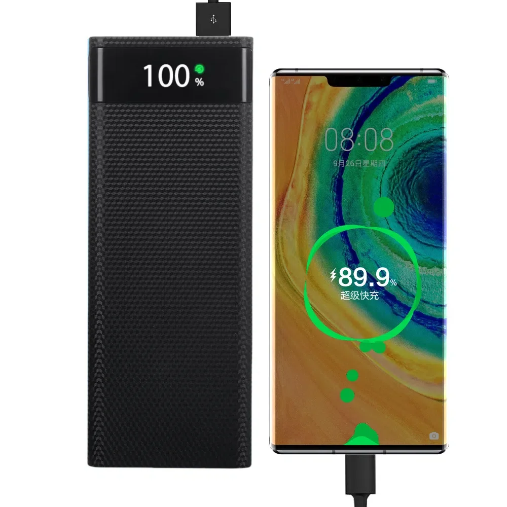 8*18650 20000mAh Power Bank Case 25W Fast Charging Detachable Mobile Power Bank Housing Battery Holder Work On All Smartphone