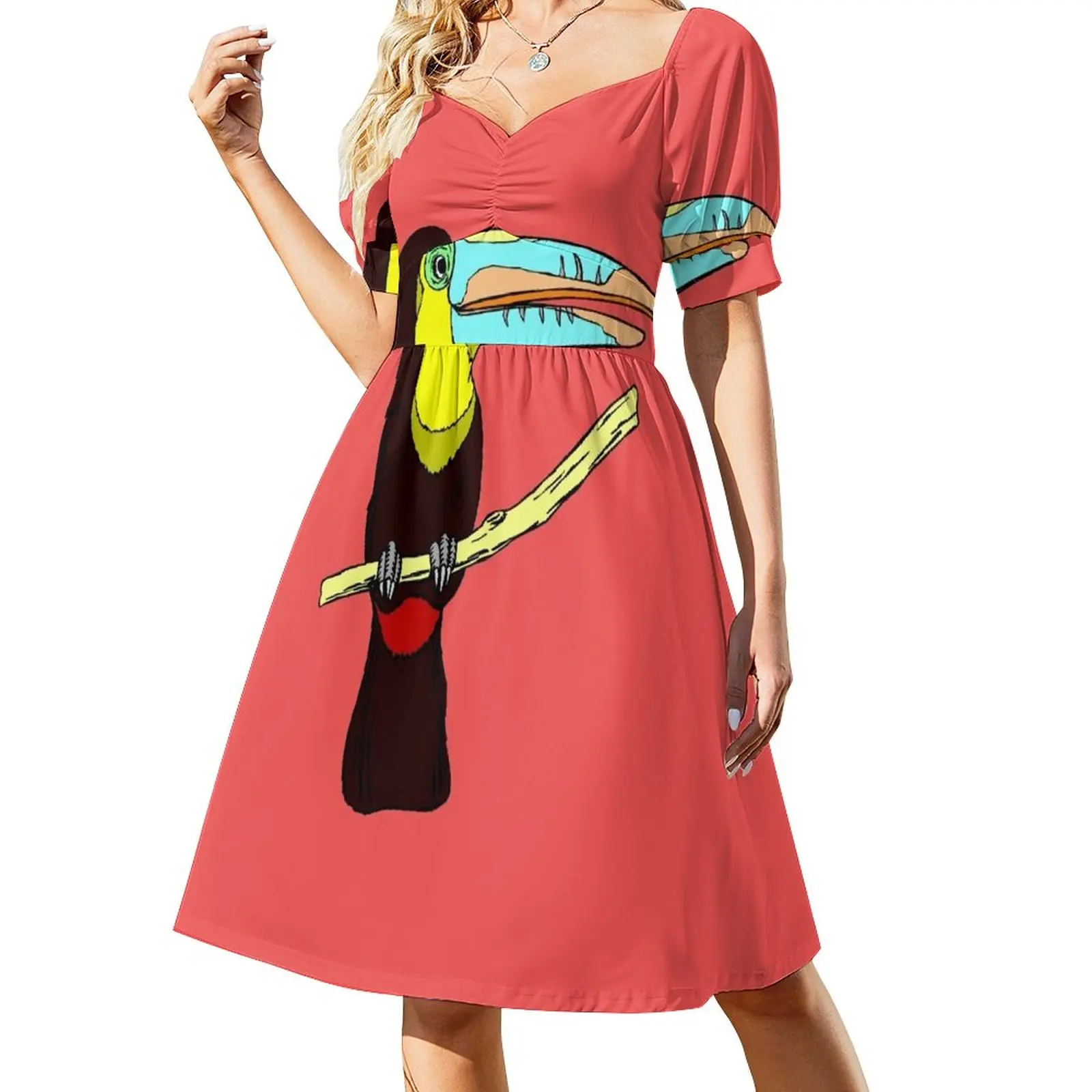 

TOUCAN Sleeveless Dress Cocktail of dresses chic and elegant evening dress evening dress dresses with long sleeves