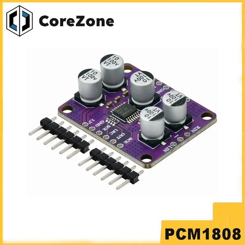PCM1808 105dB SNR Audio Stereo Single-Ended Analog-Input Decoder 24bit Amplifiers Board Player Module