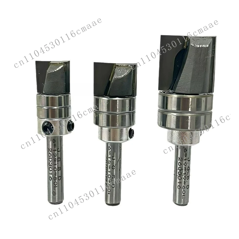 Suitable for 6 shank 1/4 shank bearing bottom cleaning imitation bottom cleaning flat head woodworking milling
