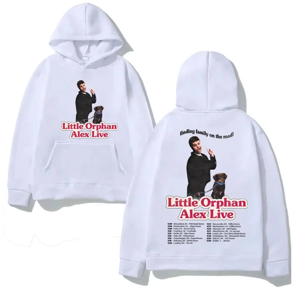 Y2k الهيب البوب عادية الكرتون طباعة Moletom مع مقنعين أليكس وارن 2026 الساحة الأوروبية جولة هوديي الصوف هودي مريح