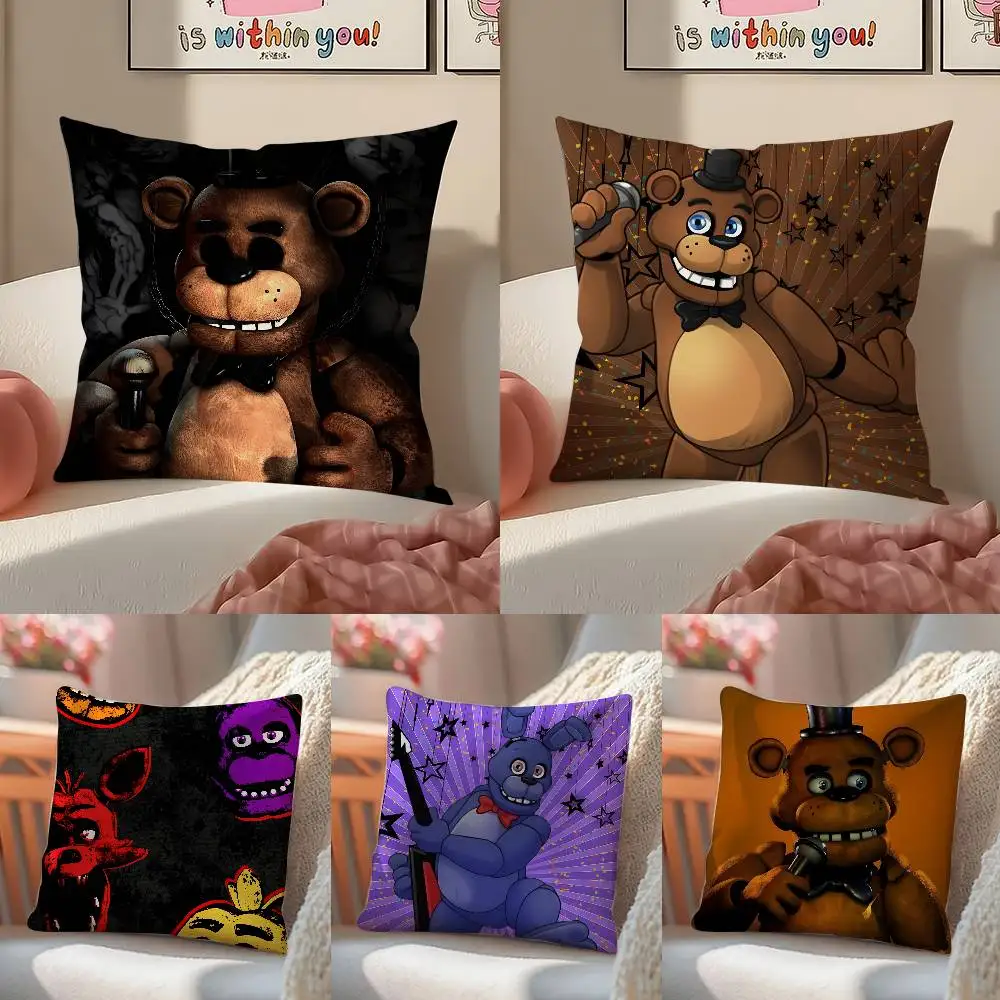 فيلم Five N-Nights at F-Freddys كيس وسادة سرير أريكة بسحاب غير مرئي مضاد للغبار