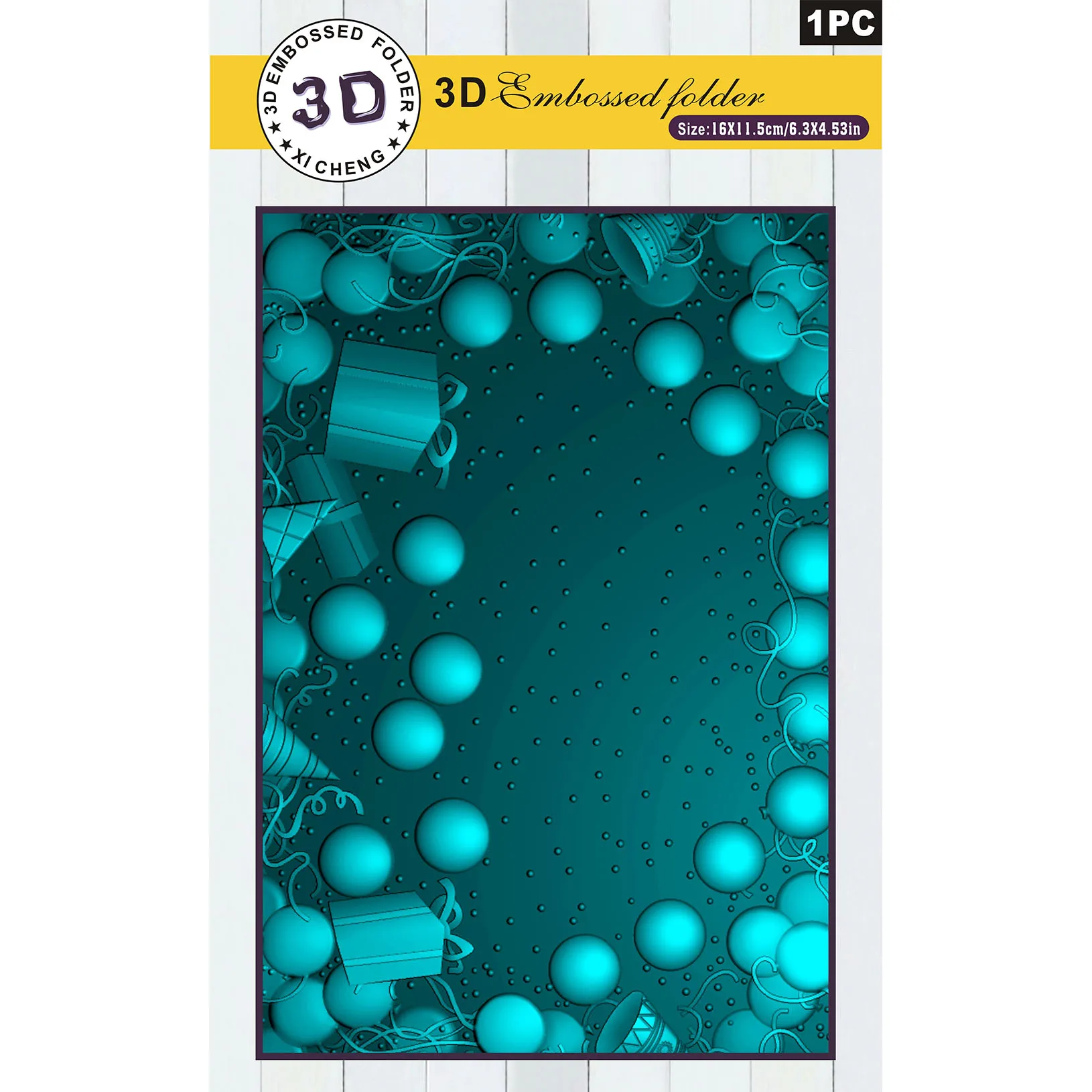 مجلد منقوش ثلاثي الأبعاد، مناسب لصنع سجل القصاصات والبطاقات بنفسك - إطار حالم لتزيين العطلات وديكور حفلات أعياد الميلاد #2