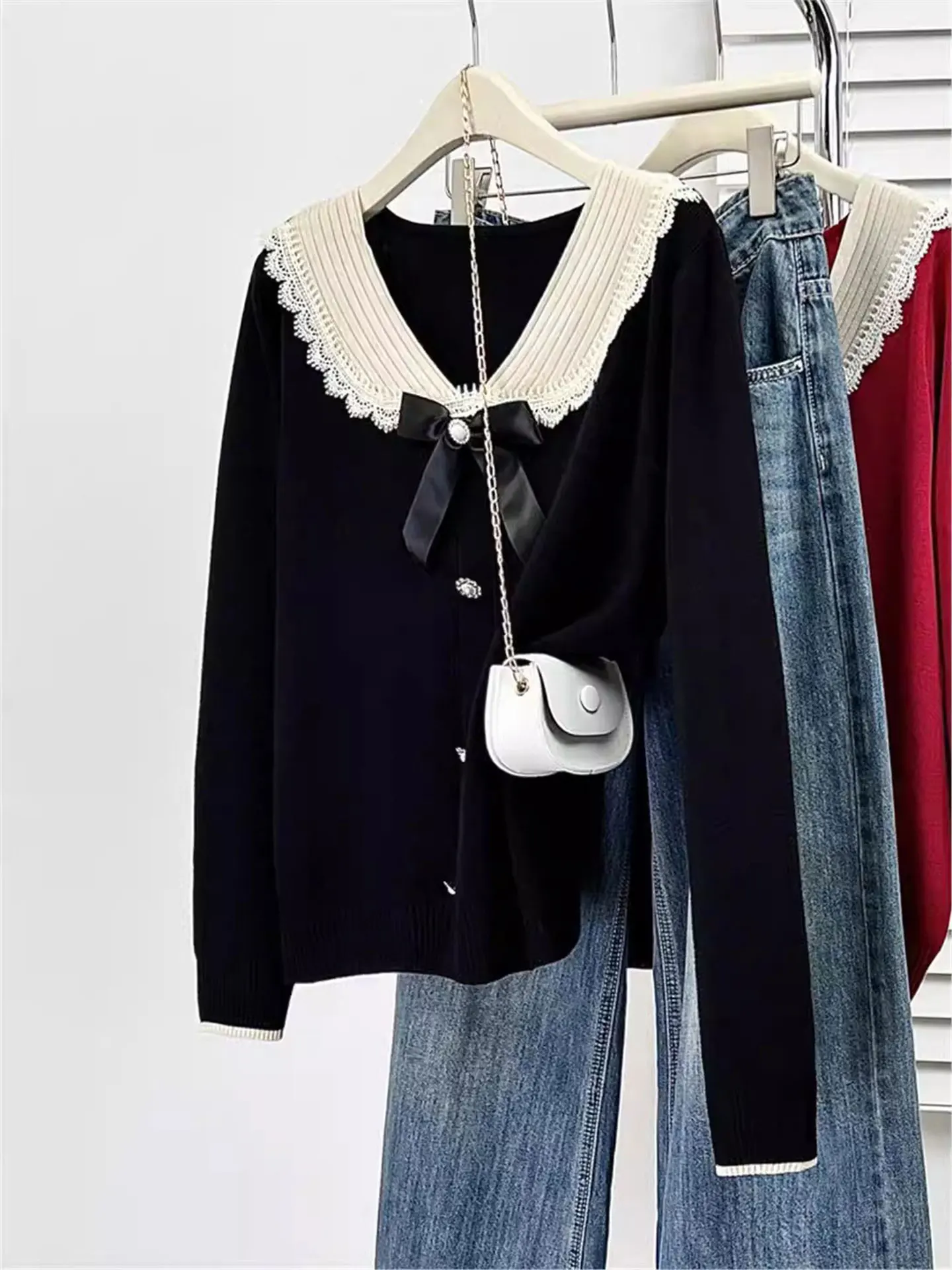 

Женский трикотажный топ Bla Long Sve V-Ne с V-образным вырезом, повседневный, свободного кроя, мягкий на ощупь, для ранней весны