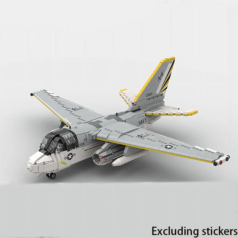 

MOC Military Series Intruder fighter Building blocks Puzzle Toy Small Particle Splicing Set Holiday Birthday Gift