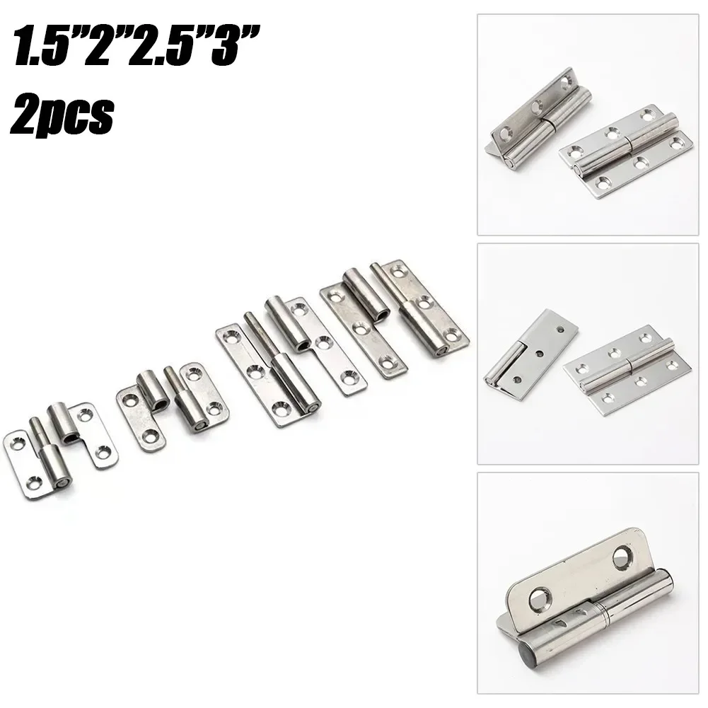 1.5"/2"/2.5"/3" Engsel 2 Buah Kotak Kabinet Peralatan Pintu Dapat Dilepas