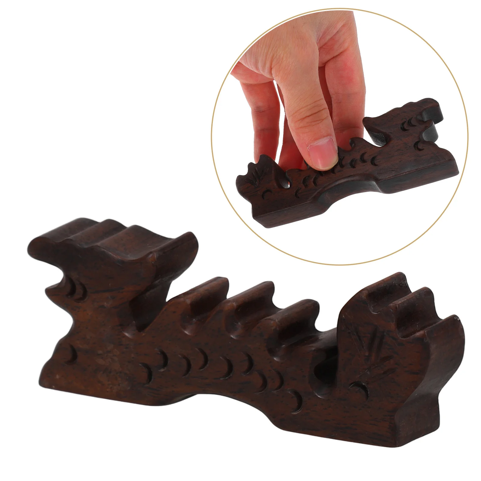 

Wooden Chinese Calligraphy Brush Holder Retro Vintage Design Pen Rack Desk Decoration Gift for Office Home Art