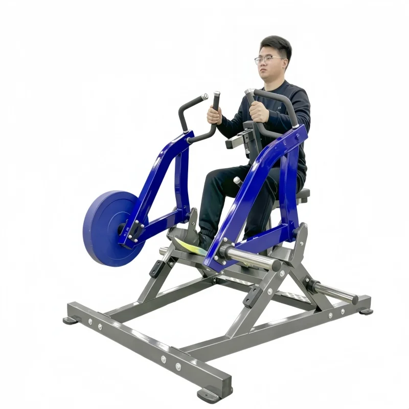 Commercial Low Row Machine Professional Seated Row Gym Use Plate Loaded Strength Training Row Machine for Shoulder Press