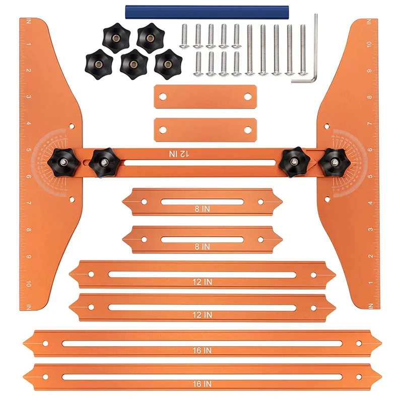 

1Set Stair Tread Template Tool Stair Tread Template Tool For Accurately Measuring Angle And Length,For Stairs,Risers,Partition-A