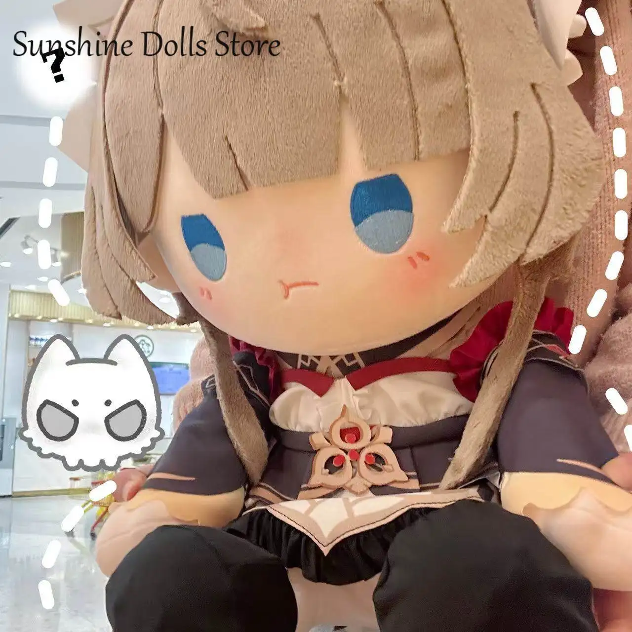 

Аниме-плюшевая кукла Genshin Impact Sandrone Marionette, милая мягкая плюшевая игрушка в сидячей позе, 40 см, для переодевания, подушка-игрушка, подарок