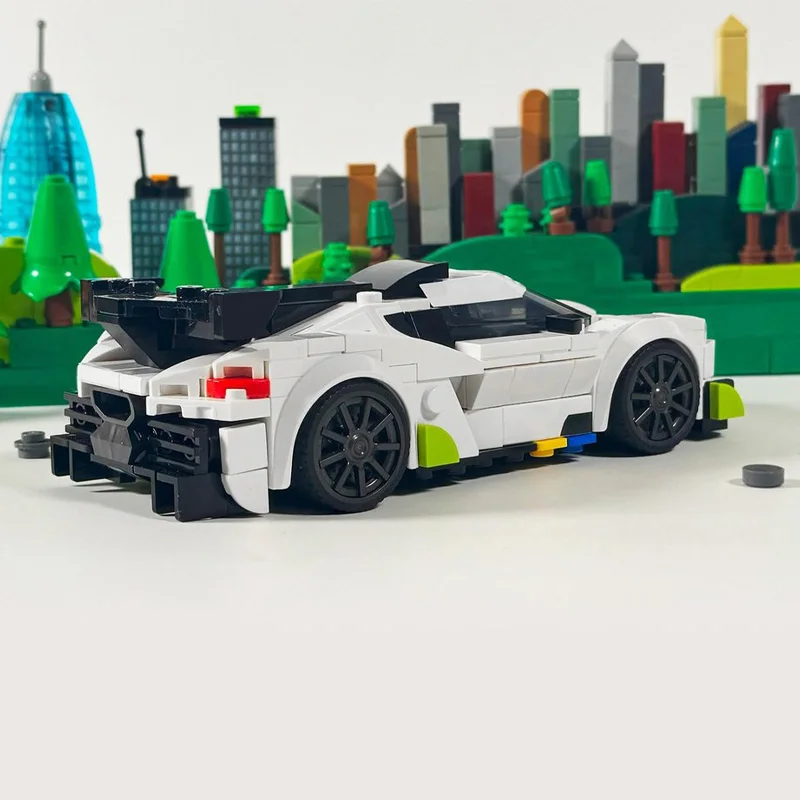 242 PCS Supercar Egg Jesko MOC Customize Modular Building Block Design Kids Popular Creative Design DIY Boys Birthday Toy Gift