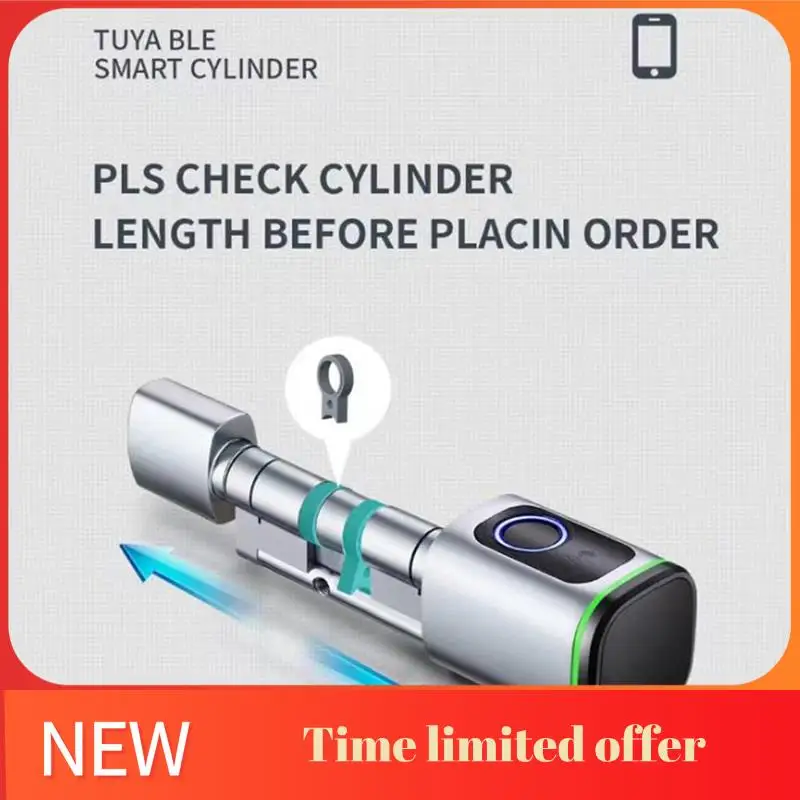 

ABRN-Intelligent Lock Cylinder Tong Tong APP Card Anti-Theft Gate Fingerprint Lock Replacement Lock Cylinder
