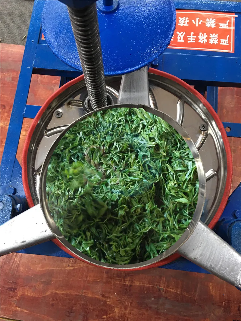 Impastatrice manuale per foglie di tè Oolong verde commerciale economica in acciaio inossidabile a prezzo di fabbrica / Rullo per tè verde scuro nero a mano