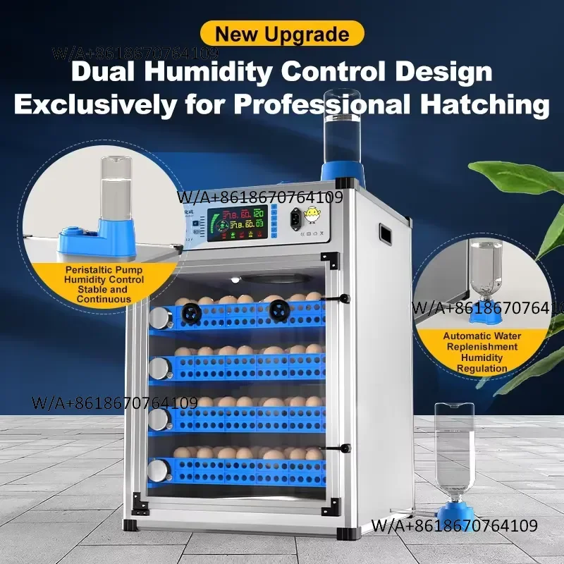 durable 2026 Automatic Temperature and Humidity Chicken Hatcher 280 Eggs Dual Power Supply Drawer Tray