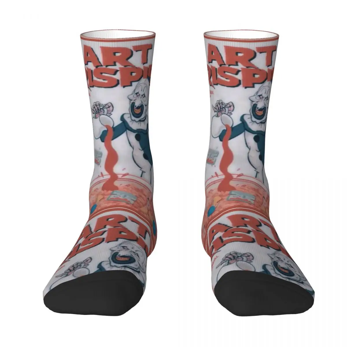 Terrifier Movie Art Crispies Stockings Design Kawaii Socks Autumn Anti Slip Socks Men Outdoor Quality Socks