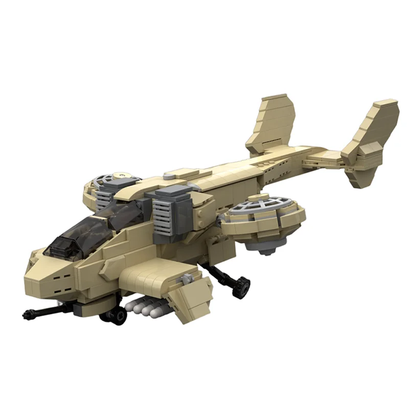 826 قطعة MOC GDI Orca مقاتلة خلق نموذج اللبنات العمارة الإبداعية فكرة الطوب الاطفال هدية الكريسماس لعبة عيد ميلاد #2