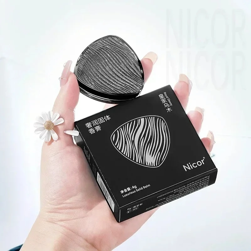 Gliiter 남녀공용 솔리드 향수, 오래 지속되는 향수, 신선한 휴대용 천연 리버스 파리, 바디 발한 억제제, 3 가지 색상, 신제품