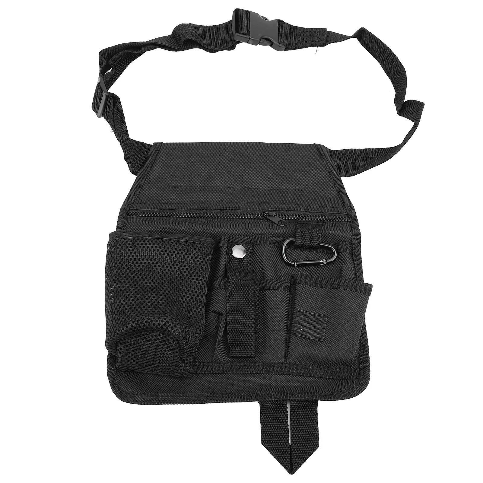 

Black Fanny Pack Multi Pocket Tool Belt Adjustable Electrical Maintenance Tools Storage Organizer Nurse Waist Bag