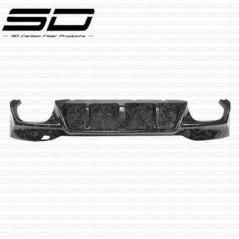 3D Forged carbon fiber material rear diffuser for M5 F90