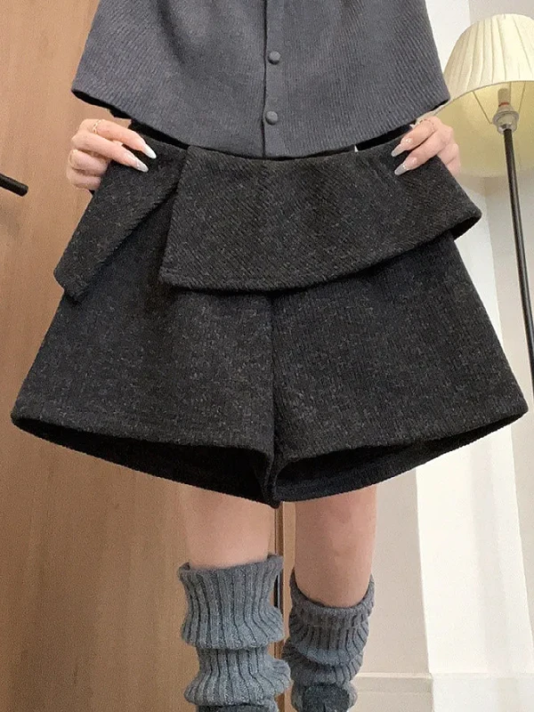 

Женские брюки-кюлоты с высокой талией в клетку, новинка ранней весны 2026, модные корейские повседневные брюки для офиса и города, визуально стройнящие фигуру