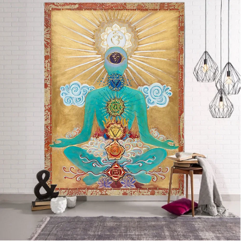 

Buddha Mandala Bohemian Tapestry Art Deco Blanket Curtain Hanging Home Bedroom Living Room Decoration tapestry wall hanging
