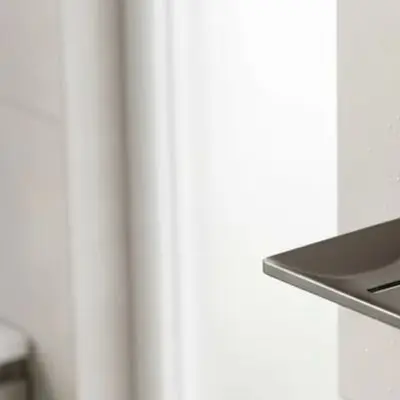 Space Aluminum Wall Mounted Soap Dish Set Designed for Humid Environments with Bottom Drainage Hole and Rust Free Performance