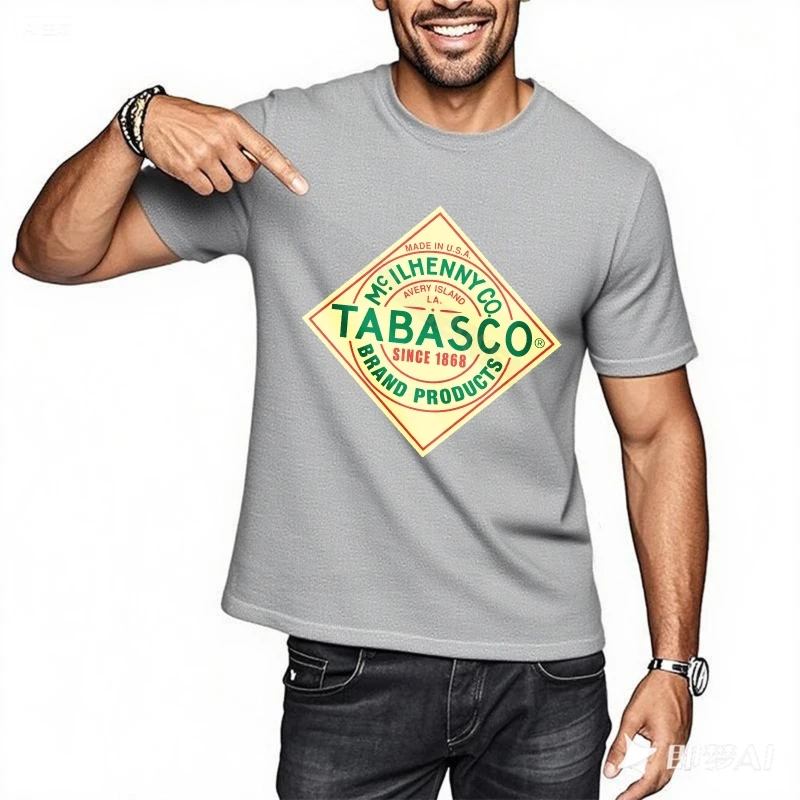 Top de verano, ropa diaria, camiseta de moda, productos de marca Tabasco, Logo, ropa de calle cómoda, camisetas cómodas de entrenamiento de Anime