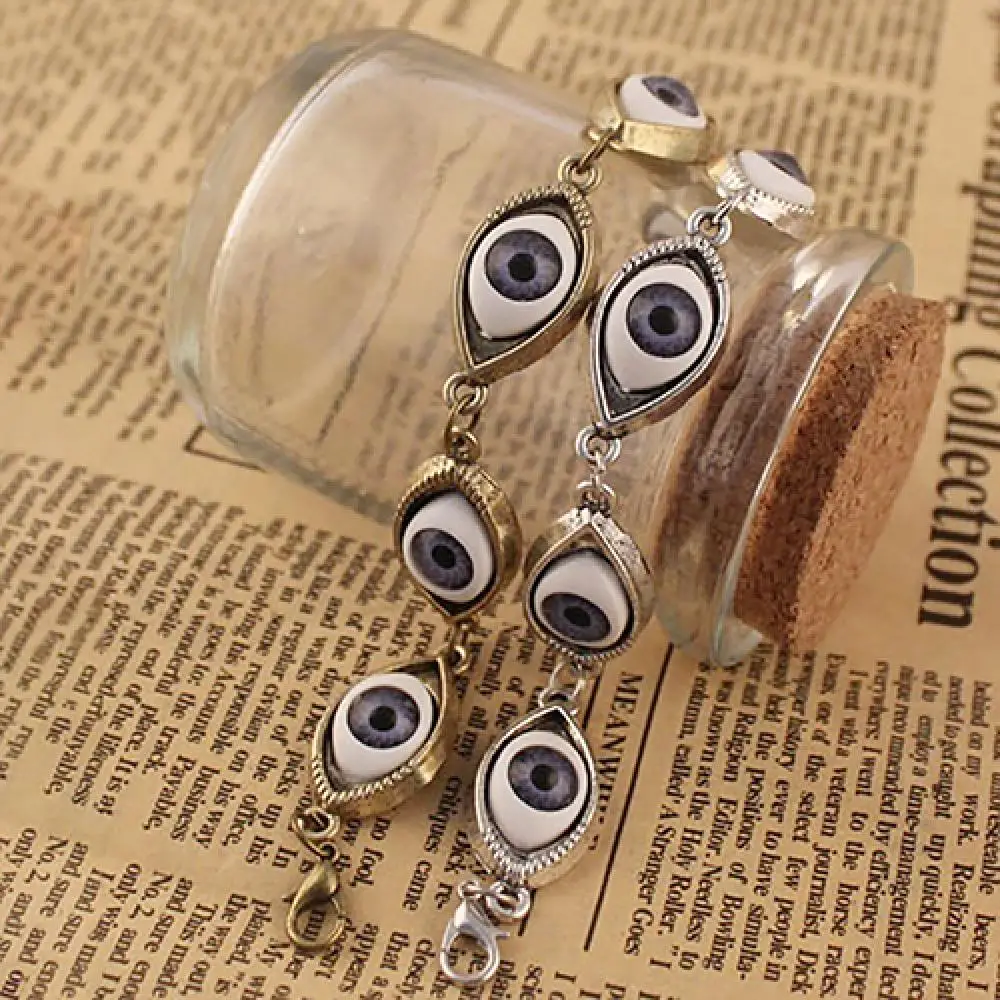 Bracelet Chain Gift Fashion Unisex Jewelry Angel Evil Demon Big Eye Eyeball Pattern Gift