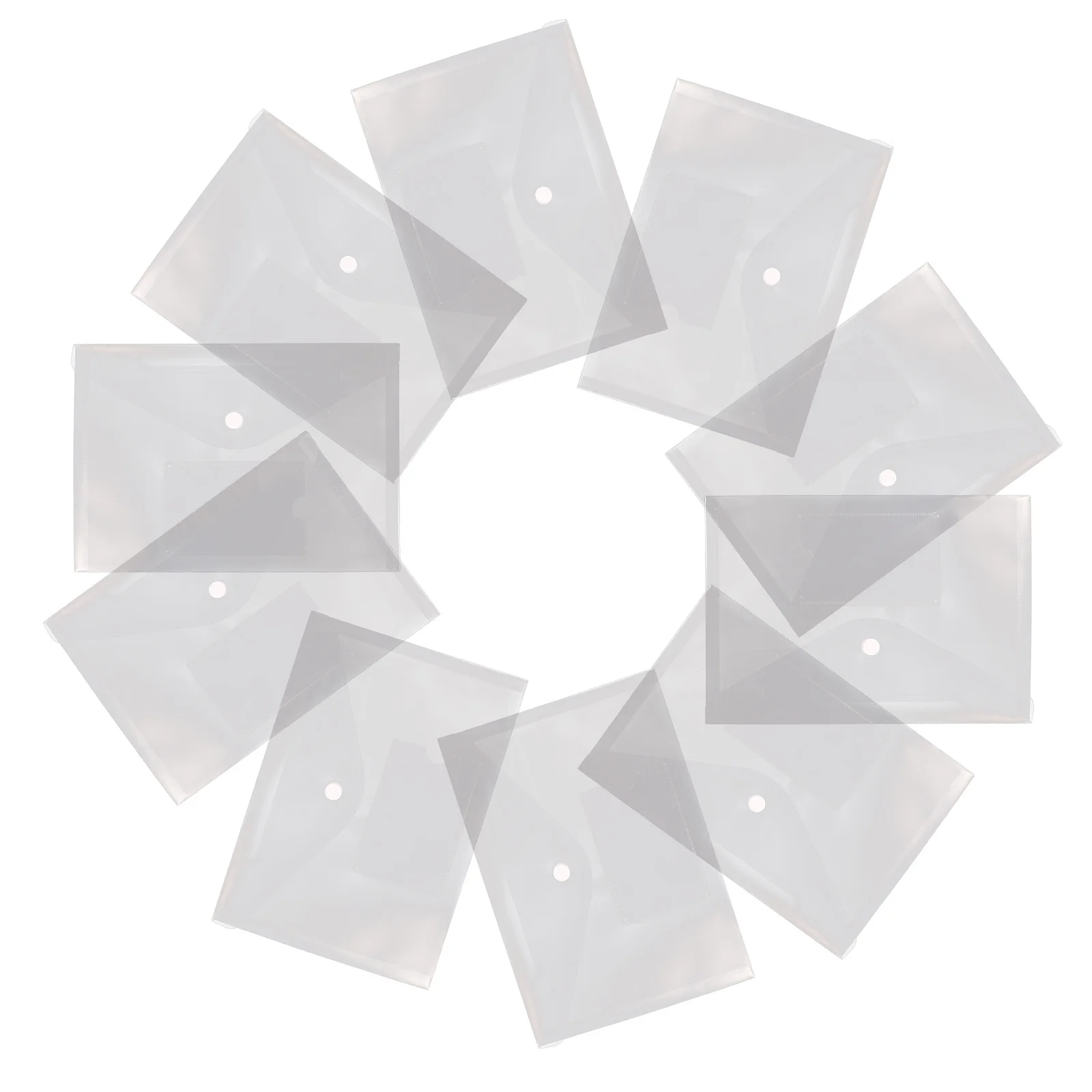 

Набор из 12 прозрачных папок-органайзеров для документов с кнопкой-защелкой, пластиковые папки для хранения документов и чеков в офисе