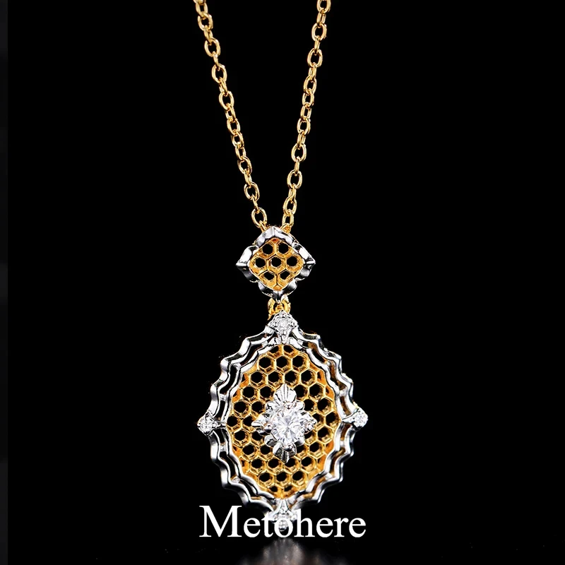 

Metohere| New 2024 trends Italian antique jewelry luxury romantic design four-leaf clover necklace women