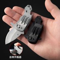 Multifunctional Outdoor Mini Knife, Keychain Portable Belt Bottle Opener, Self-defense and Express Box Folding Knife