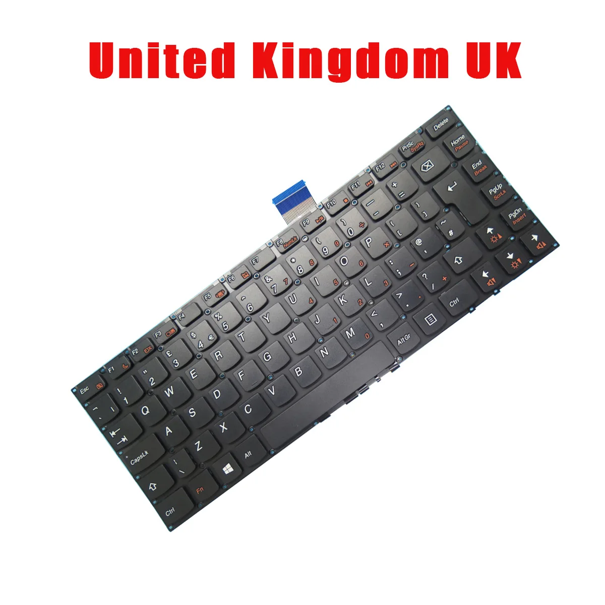 

25210485 MP-12J76GB-686 Клавиатура для ноутбука Lenovo M490S M490SA M4400S TOUCH B4400S B4450S B490S Великобритания без рамки