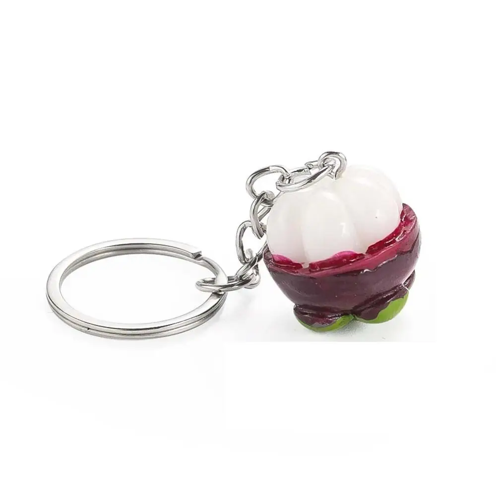 Simulation Simulation Potato Keychain Mangosteen Potato Mangosteen Model Pendant Mini Kawaii Food Keychain Backpack Decor