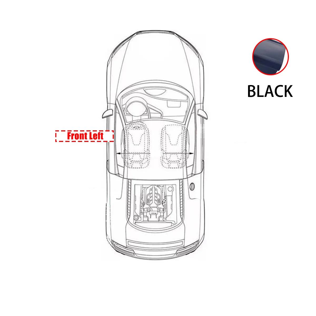 Black- Front Left