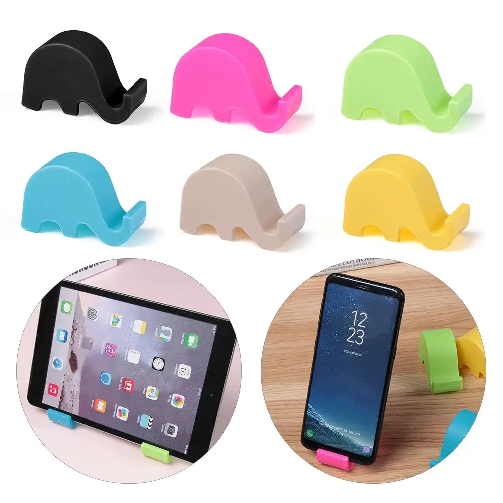 Cartoon Mini Elephant Phone Holder Multifunction Portable Desktop Stand Watching TV Tablet PC Stand Phone Holder
