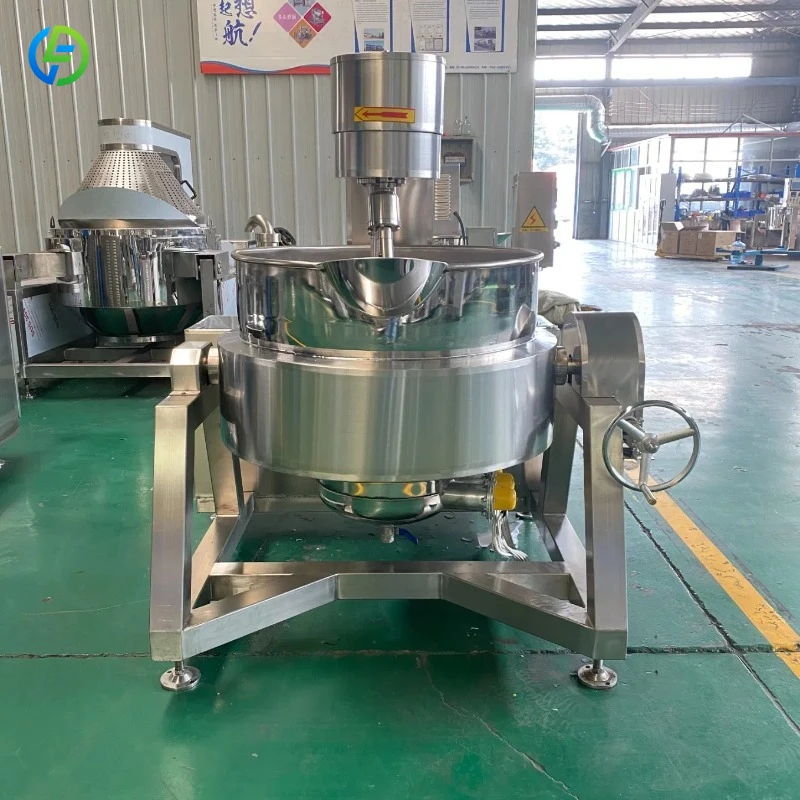 Stainless Steel Jacketed Kettle Tilting Double Planetary Stirring Cooking Pot for Paste FL Customized